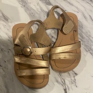 cupcakes & cashmere Gold Kids Sandals